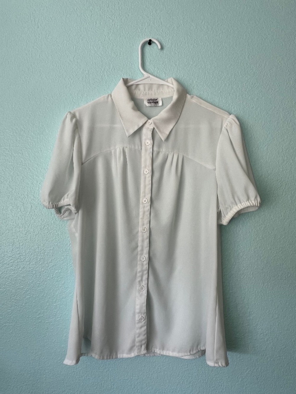 Sheer shite blouse